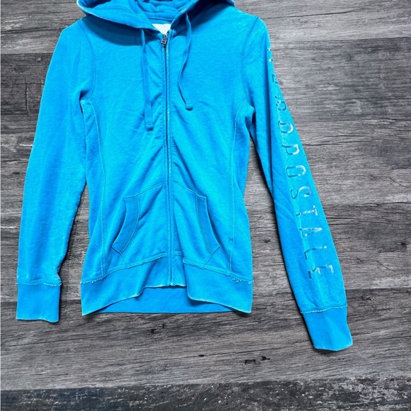 Aeropostale Blue Full Zip Hoodie - Picture 1 of 10